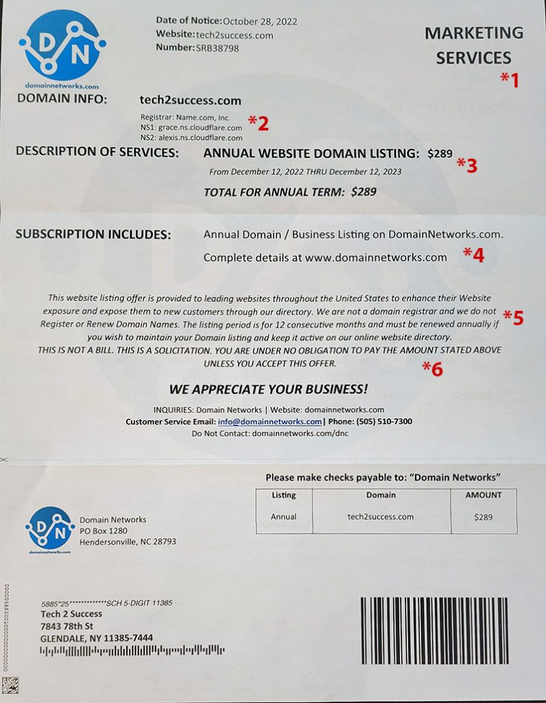 Domain Networks Bill